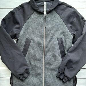 Lululemon Both Ways Bomber Heathered Black/Black size 6